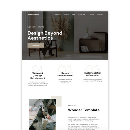 Interior Design Website Template